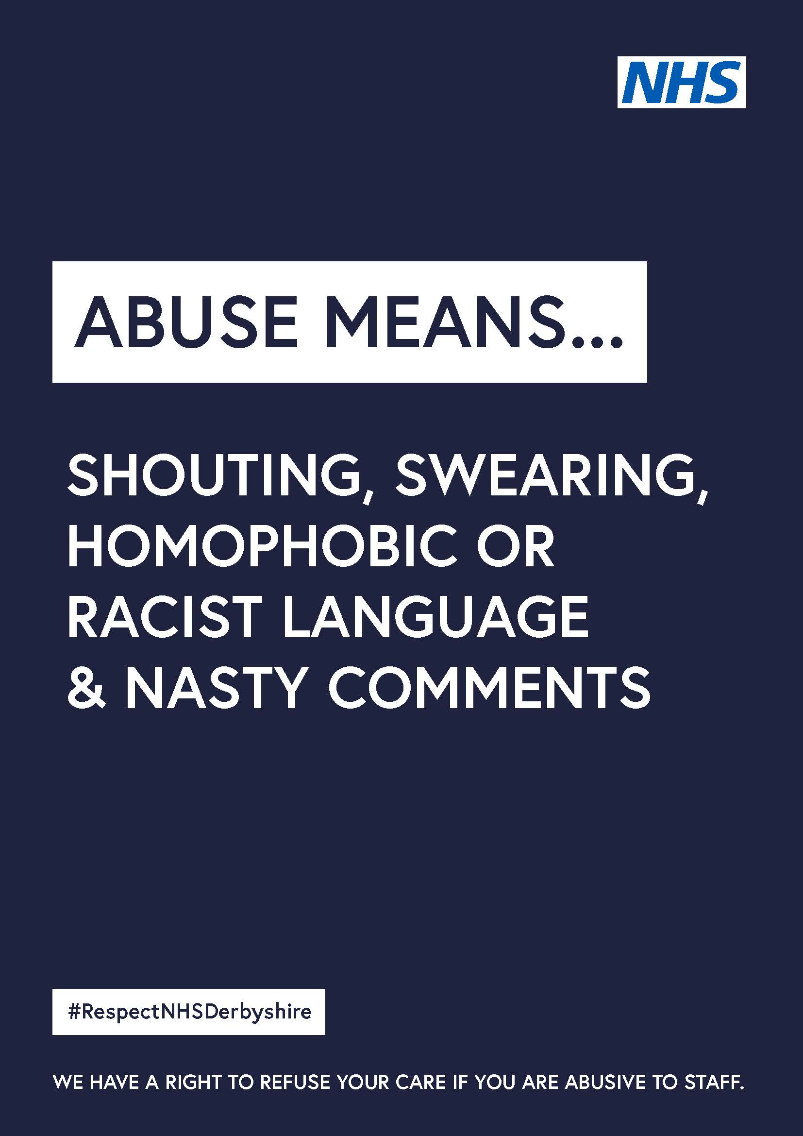 Poster-Abuse Means-NavyBlue