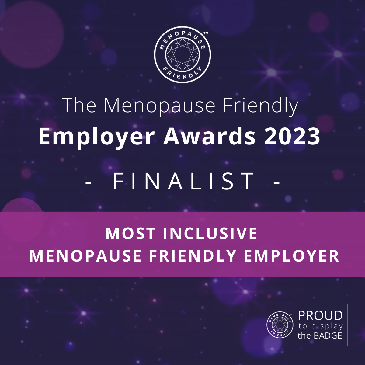 Joined Up Care Derbyshire shortlisted for Most Inclusive Menopause Friendly Employer Award