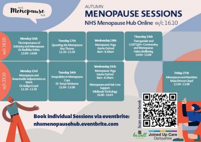 Autumn Menopause Timetabled sessions