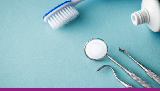 Stock image of dental tools
