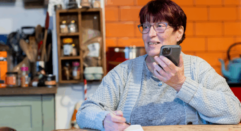 woman on phone