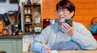 woman on phone
