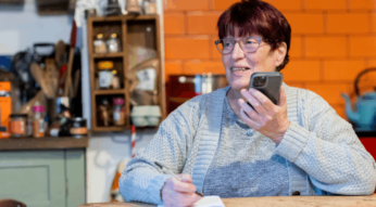 woman on phone
