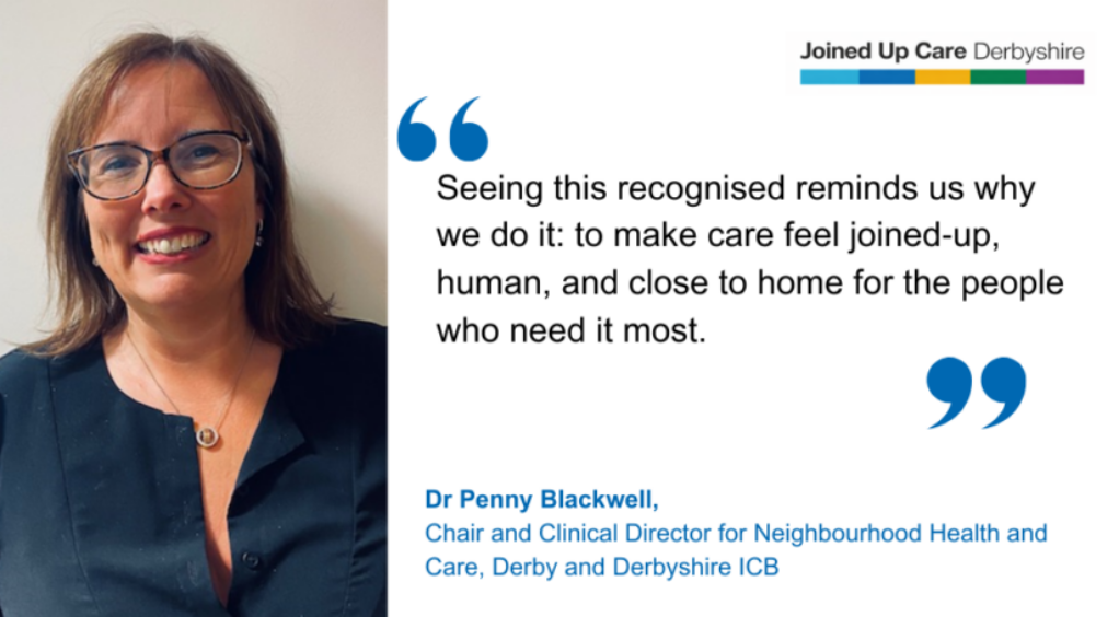 Dr Penny Blackwell shares her thoughts on a Leading Science Journal highlighting Derby and Derbyshire's neighbourhood health model