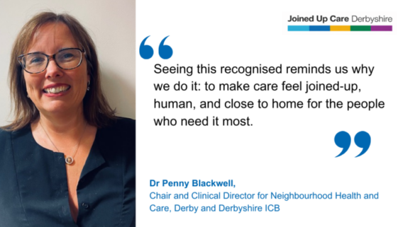 Dr Penny Blackwell shares her thoughts on a Leading Science Journal highlighting Derby and Derbyshire's neighbourhood health model