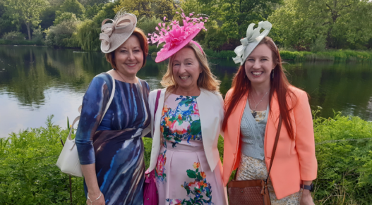 Niki with other attendees at the Buckingham Palace garden party