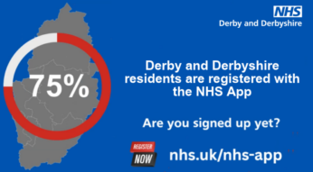 NHS App 75% graphic