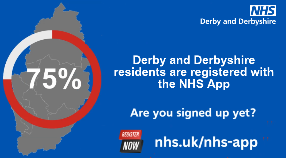 NHS App 75% graphic